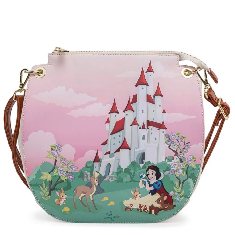 Loungefly Disney Snow White Castle Scene Crossbody Bag - Picture 7 of 11